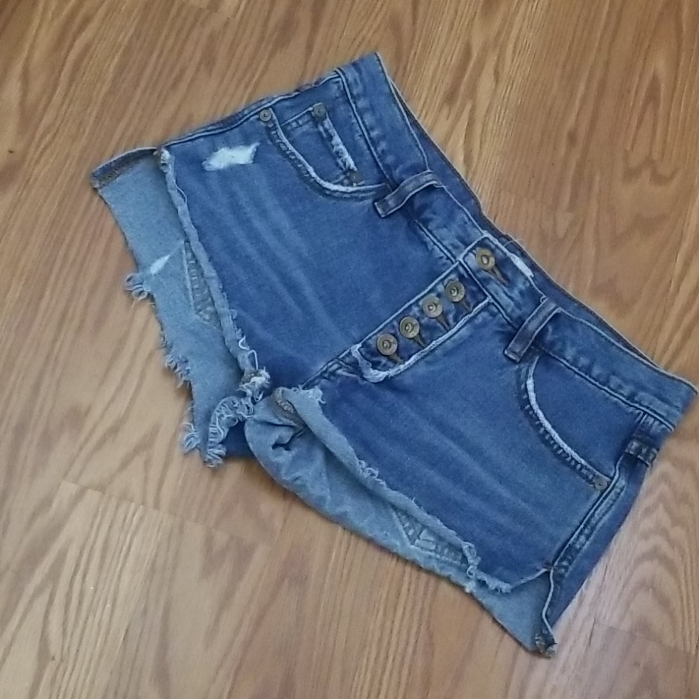 Free people distressed shorts 24